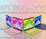 MacBook Neo $599 budget laptop with Apple Intelligence features and macOS Tahoe.