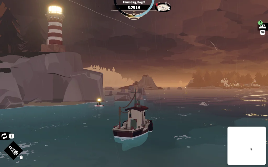 Quick Note Hot Corner Enlarged in macOS Bottom-Right Corner Enlarged Quick Note Hot Corner popup in the bottom-right corner after the cursor pushes deeper into it during DREDGE gameplay.